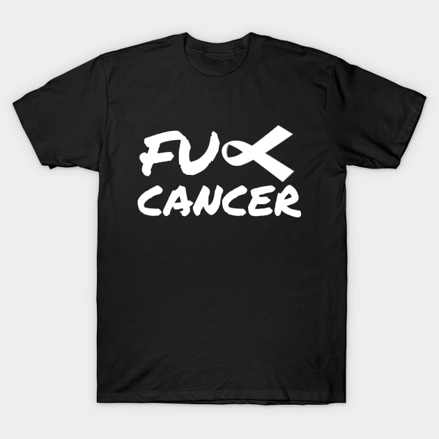 Fuck cancer T-Shirt by white.ink